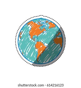 Planet earth geography