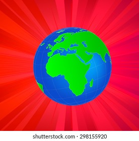 Planet Earth Globe - African/European Side