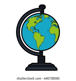 planet earth globe icon image 