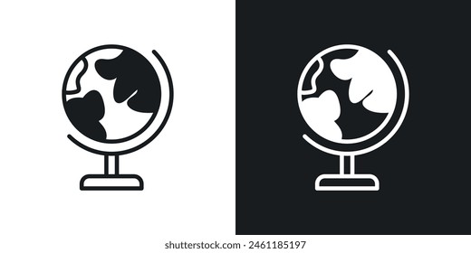 Planeta Tierra Globo Conjunto de iconos. Vector de Representación Mundial.
