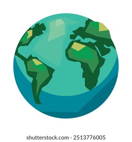 planet earth globe isolated icon