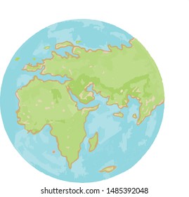 Planet Earth Globe map - vector