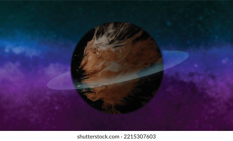 Planet Earth Globe view From Space Showing Realistic Earth Surface and World Map in Outer Space Point of View | Elements of This Vector Furnished Planet Earth From Space Galaxy Alien Planet Background