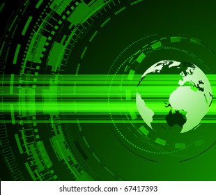 Planet earth green concept. Vector illustration