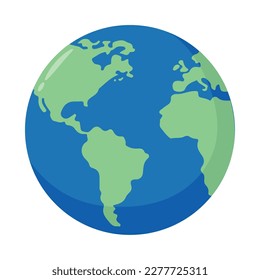 Planet earth happy day illustration 