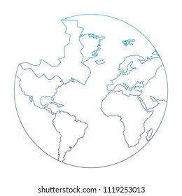 planet earth with hole