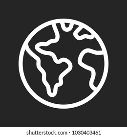 Planet earth icon