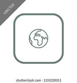 planet earth icon
