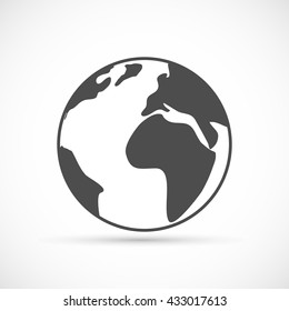 Planet earth icon