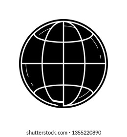 planet Earth icon. Element of Media tool for mobile concept and web apps icon. Glyph, flat icon for website design and development, app development