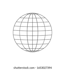 planet Earth icon. Flat planet Earth icon. on a white background. eps 10