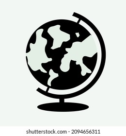 Planeta Tierra Icono, globo, gráfico, silueta, blanco, tecnología, ilustración, áfrica, pila, internacional, redondo,