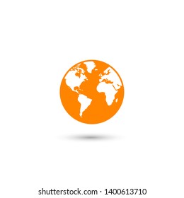 Planet earth icon. Globe icon. World icon