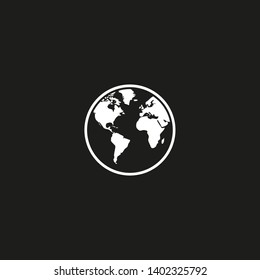 Planet earth icon. Globe icon. World icon