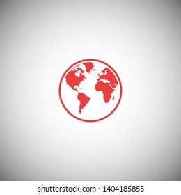 Planet earth icon. Globe icon. World icon