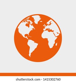 Planet earth icon. Globe icon. World icon
