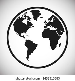 Planet earth icon. Globe icon. World icon