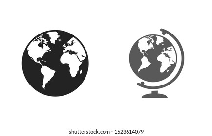 Planet earth icon. Globe icon. World icon