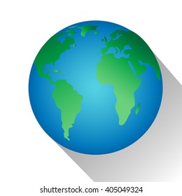 Planet Earth Icon. modern flat icon