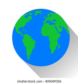 Planet Earth Icon. modern flat icon