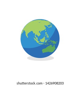 Planet Earth icon symbol vector
