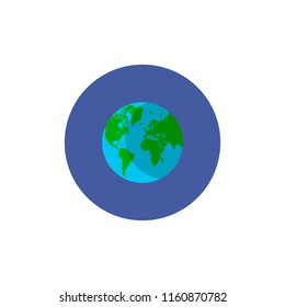 planet earth icon .vector