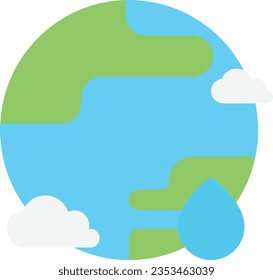 Icono de planeta Tierra Icono Vector Iluminación plana