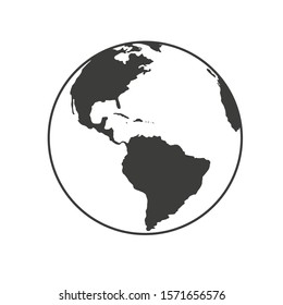 
planet Earth. planet icon. vector illustration