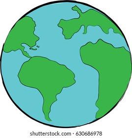 Planet Earth Illustration Stock Vector (Royalty Free) 630686978 ...