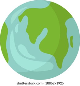 Planet earth ,illustration,vector on white background