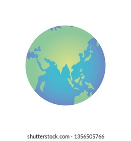 planet earth isolated icon