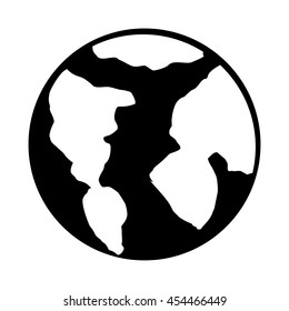 planet earth isolated icon design, vector illustration  graphic 