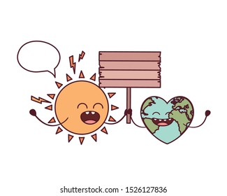 planet earth kawaii isolated icon vector illustration design