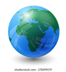 planet earth map - Africa view