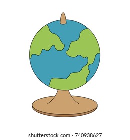 planet earth map icon image 