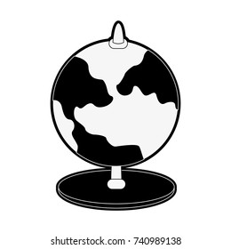 planet earth map icon image