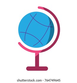 planet earth map icon image 