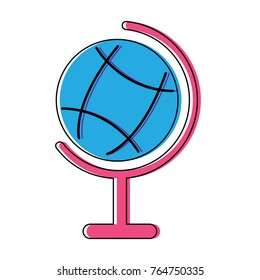 planet earth map icon image 