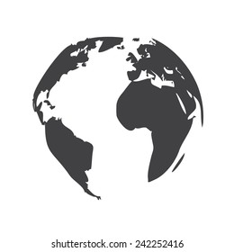 Planet Earth, modern flat icon