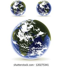 Planet Earth on a white background