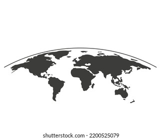 Planet Earth on a white background. Vector illustration