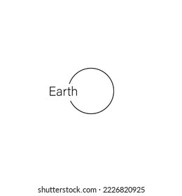 Planet earth on white background