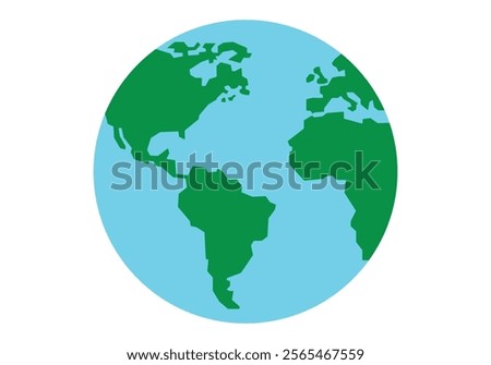 Planet earth on white background