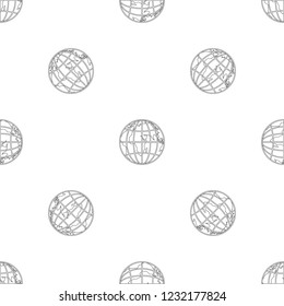 Planet earth pattern seamless vector repeat geometric for any web design