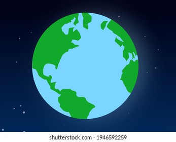 Planet earth seen from space
