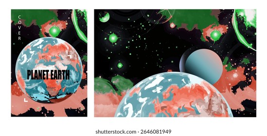 El planeta Tierra en la atmósfera solar