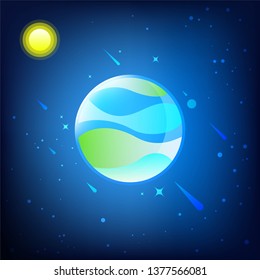 planet earth, in solar system