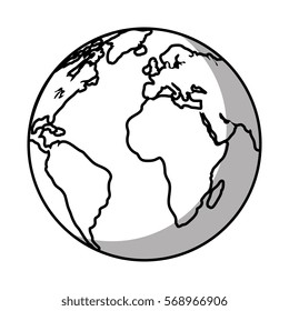 Planet earth of the solar system