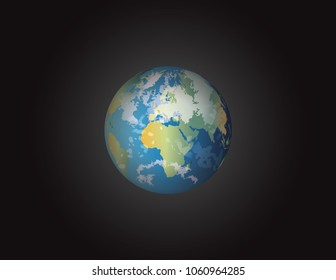 Planet Earth in space