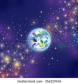 The Planet Earth in Space